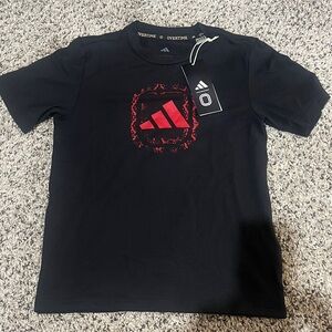 Adidas Youth Overtime Black Tee